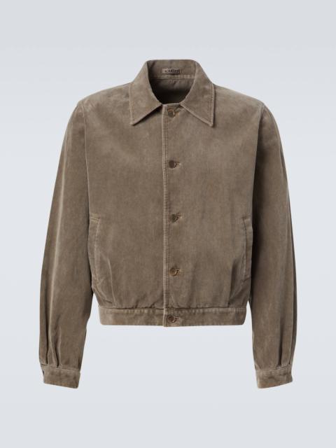AURALEE Cotton corduroy blouson jacket