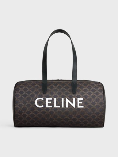 Duffle bag in Triomphe Canvas with Celine print