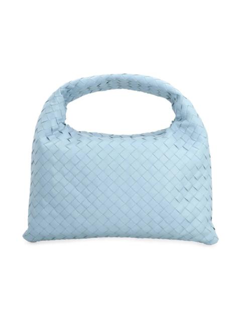 BLUE SHOULDER BAG ELEGANT INTRECCIATO STYLE