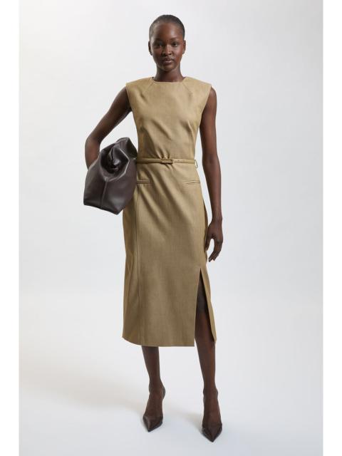 KAREN MILLEN Tailored Belted Midi Skirt Pencil Dress