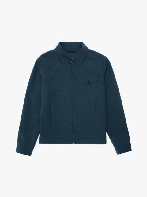 Helmut Lang STRETCH WOOL TAILORED ZIP-UP JACKET