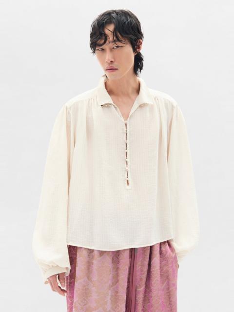Ann Demeulemeester Thorald High Comfort Cropped Serafino Top