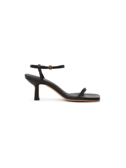 ANINE BING Black Invisible Heeled Sandals