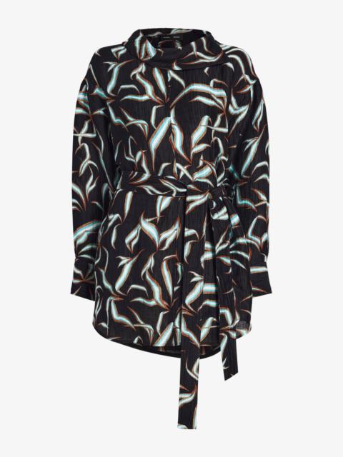 Proenza Schouler Lalia Dress in Metalasse Silk Linen