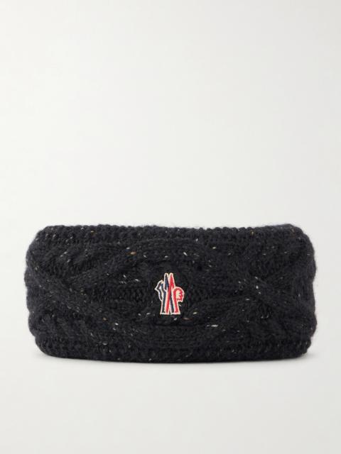 Moncler Grenoble Logo-appliquéd Knitted Wool-blend Headband