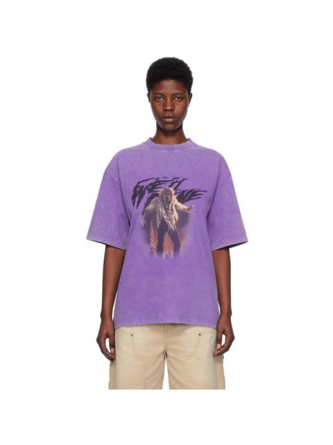 We11done Purple Vintage Horror T-Shirt