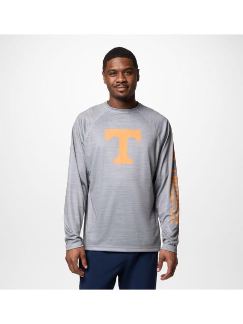Columbia Men's Collegiate PFG Terminal Tackle Heather Long Sleeve Shirt - Tennessee