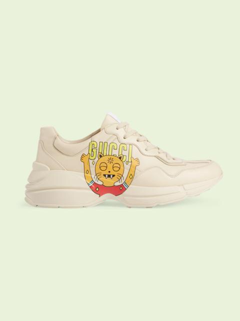 GUCCI Men's Rhyton sneaker with cat print