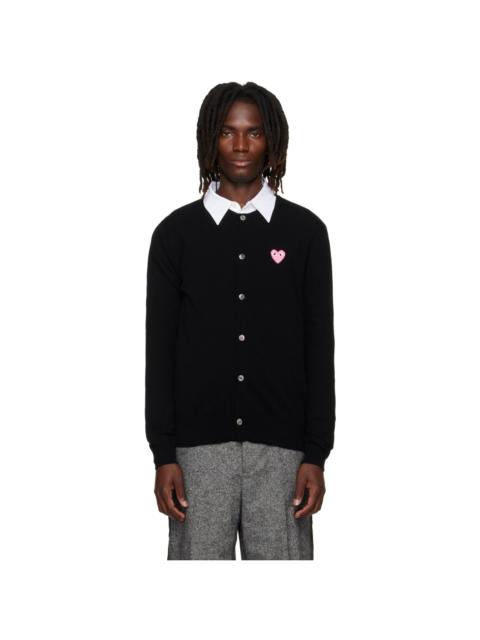 Comme des Garçons PLAY Black Heart Emblem Round Neck Cardigan