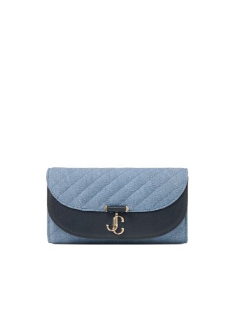 JIMMY CHOO Curve quilted clutch bag