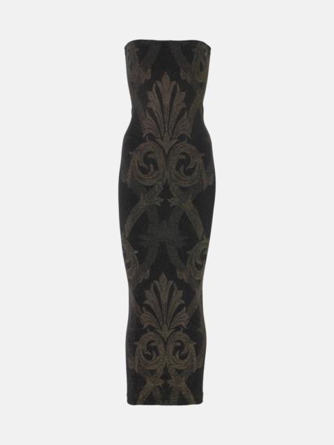 Wolford x Etro lamé jacquard midi dress