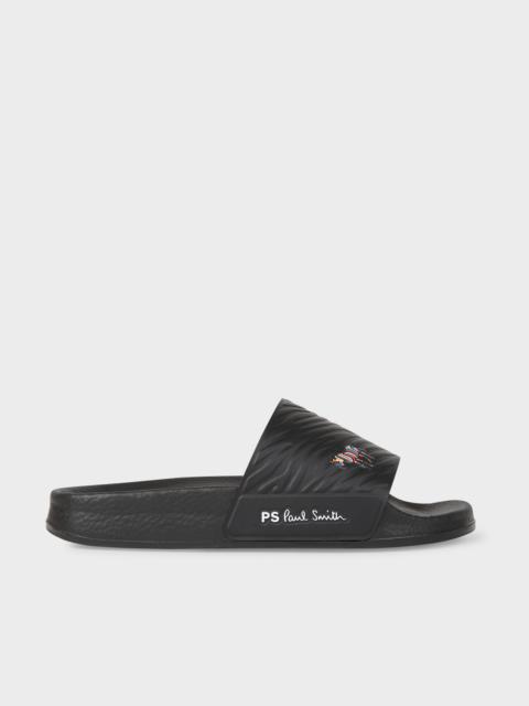 Paul Smith Women's Black Zebra 'Nyro' Slides