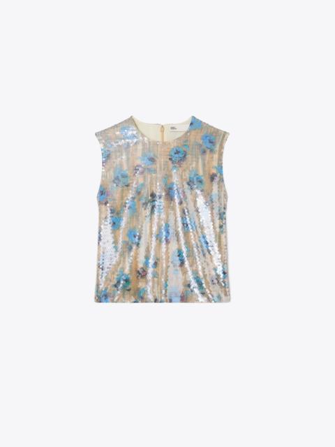 TORY BURCH Sequin Shell Top