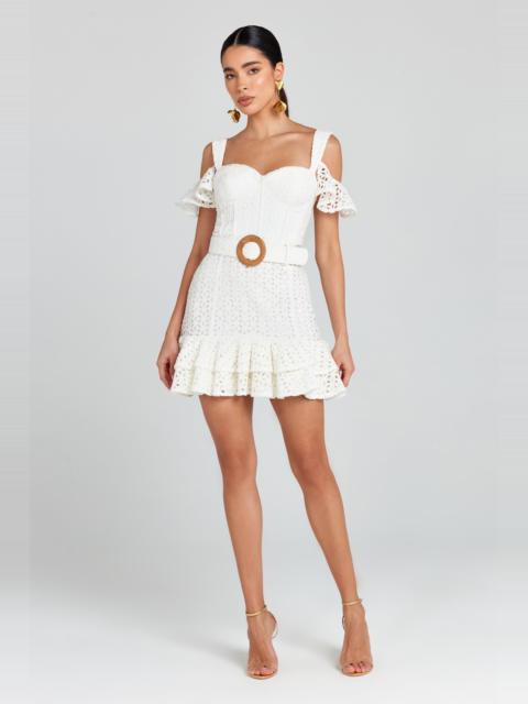 NADINE MERABI Annie White Dress