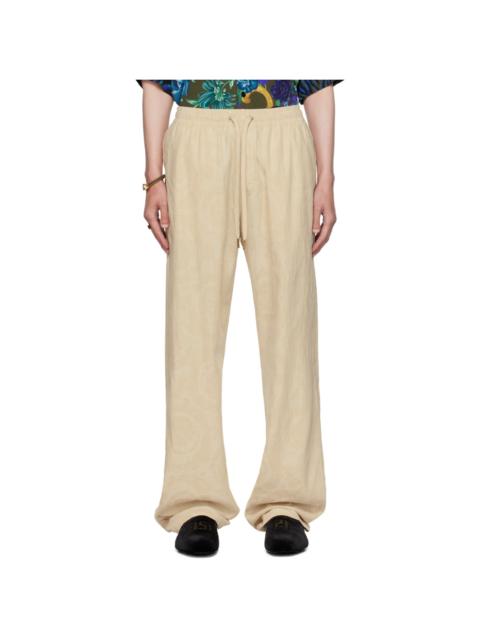 VERSACE Off-White Barocco Lounge Pants