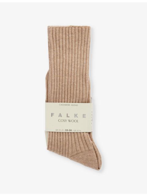 FALKE Cosy Wool ribbed knit socks