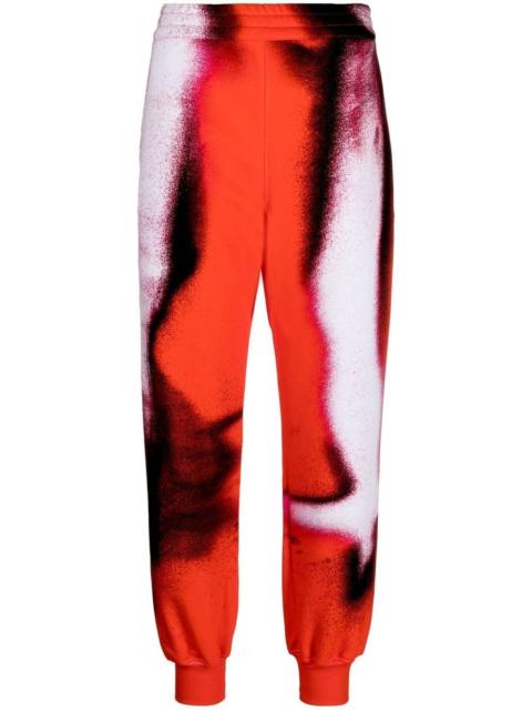 Alexander McQueen Mushroom Spore cotton track pants