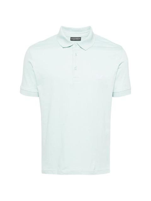 logo-embroidered cotton polo