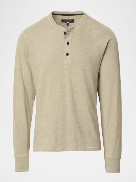 rag & bone Men's Classic Flame Henley Long-Sleeve T-Shirt