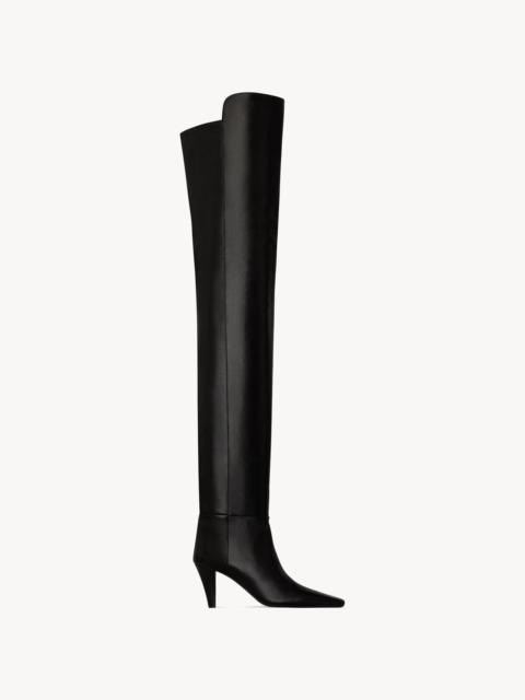 SAINT LAURENT JILL OVER-THE-KNEE BOOTS IN SMOOTH LEATHER