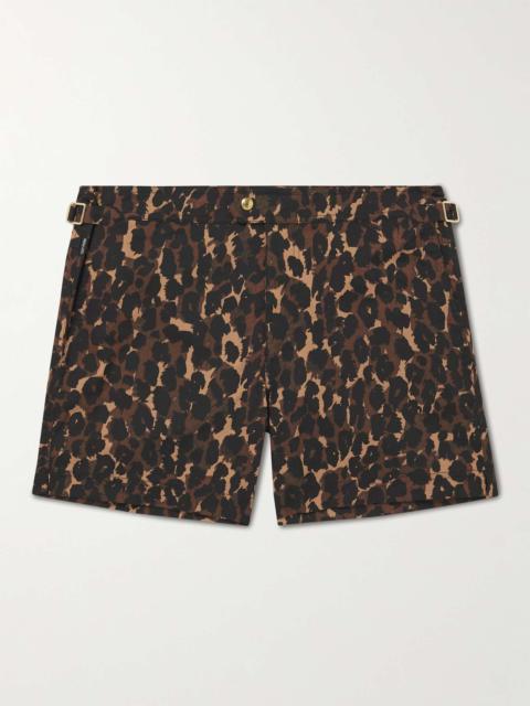 TOM FORD Slim-Fit Short-Length Leopard-Print Swim Shorts