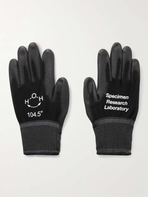 NEIGHBORHOOD + SRL 10-Pack Logo-Print Coated-Mesh Gloves