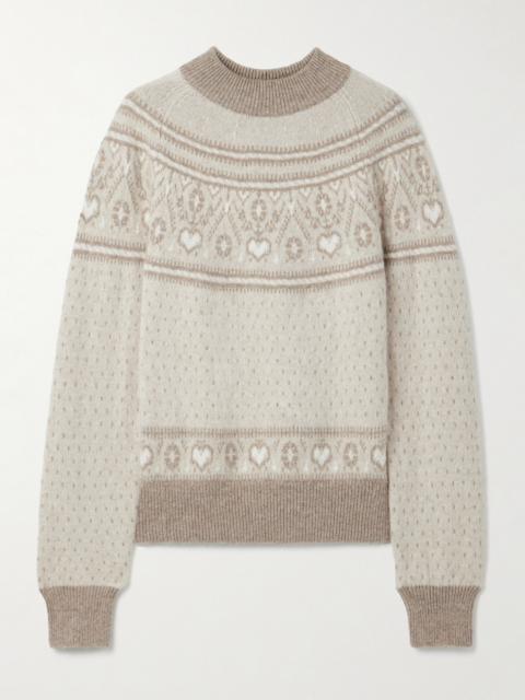 KHAITE Guy Fair Isle Cashmere Sweater