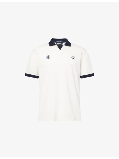 Fred Perry Fred Perry x Meyba Monogram-Print Cotton Polo Shirt