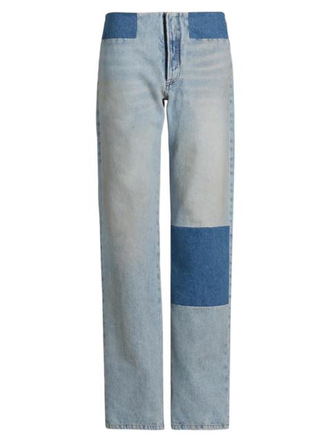 MM6 Maison Margiela Women's Patchwork Denim Pants - Medium Blue