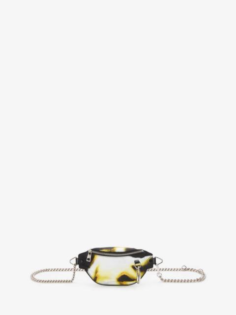 Alexander McQueen Men's Biker Belt Bag in Pop Yellow/black