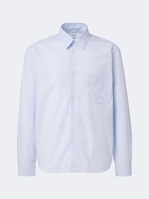 LARDINI Striped cotton poplin shirt