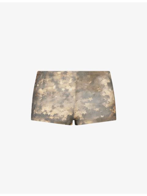 Praying Star-Print Cotton-Jersey Shorts