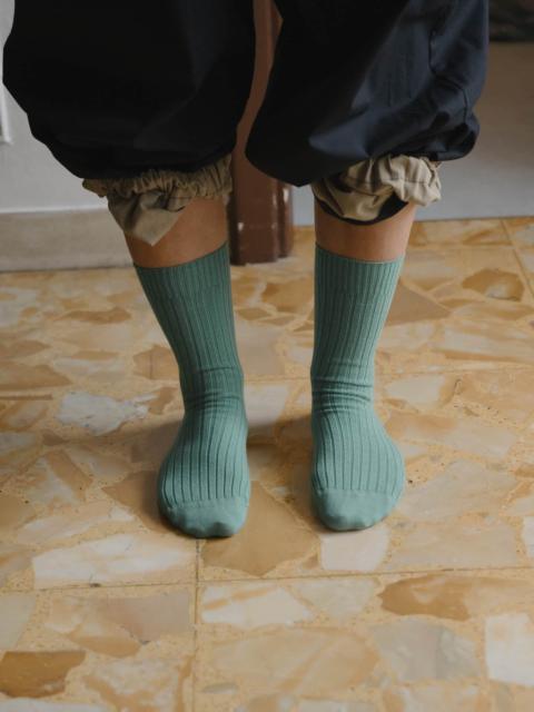BASERANGE Rib Overankle Socks - Organic Cotton Rib
