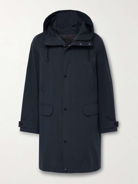 Waxed Cotton-Blend Hooded Parka