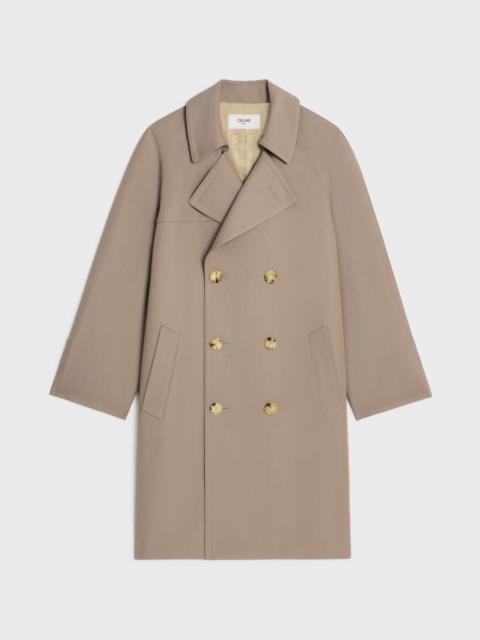 CELINE trench coat in wool gabardine and cotton