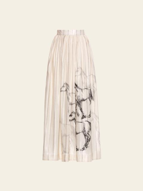 Agua by Agua Bendita Tangelo Arena Maxi Skirt
