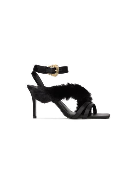 VERSACE JEANS COUTURE Black Emily Heeled Sandals