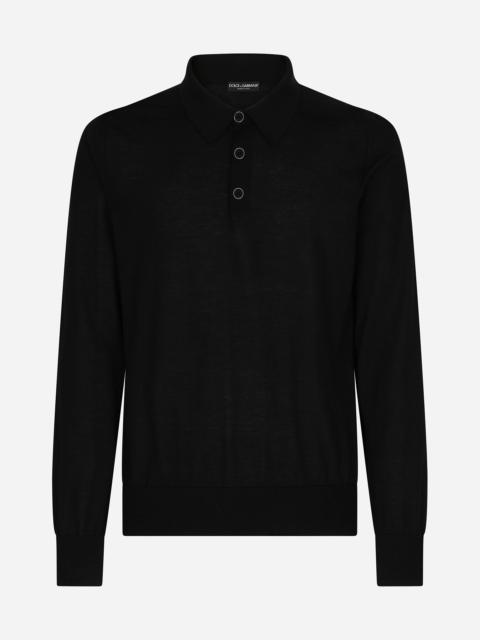 Dolce & Gabbana Extra-fine cashmere polo-shirt