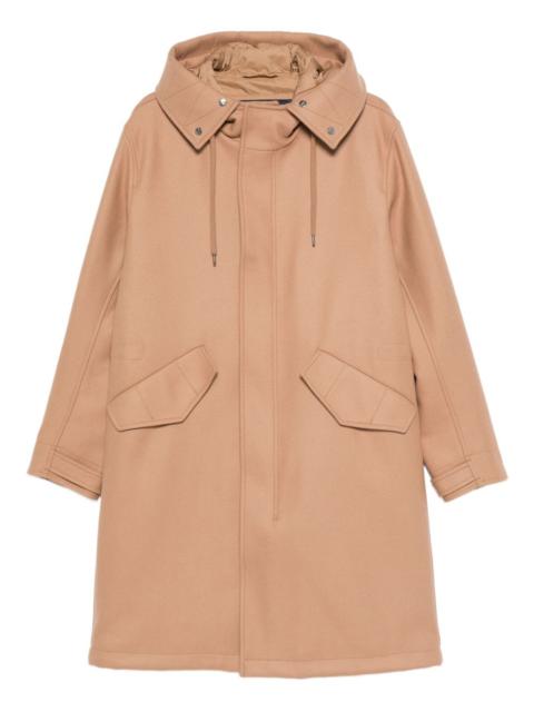 Herno flap-pocket hooded coat