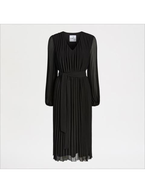 Sam Edelman Long Sleeve Plisse Maxi Dress