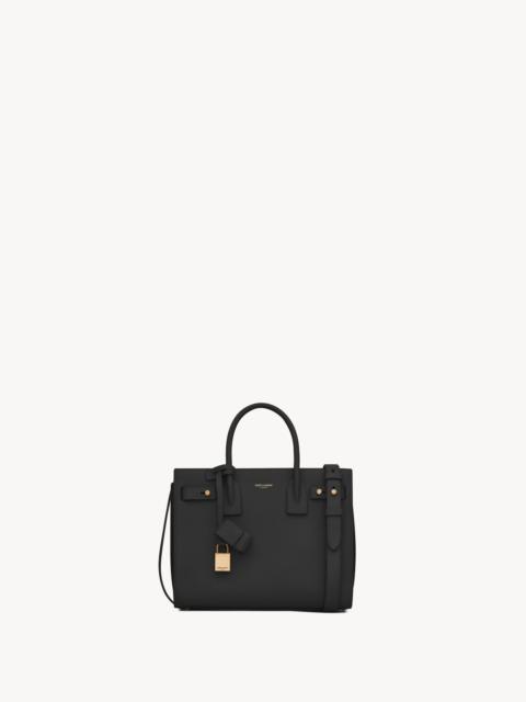 SAINT LAURENT SAC DE JOUR NANO IN SUPPLE GRAINED LEATHER