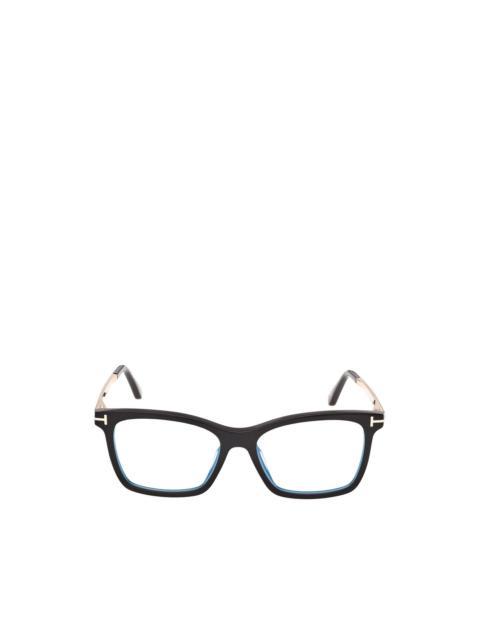 TOM FORD blue block rectangular opticals