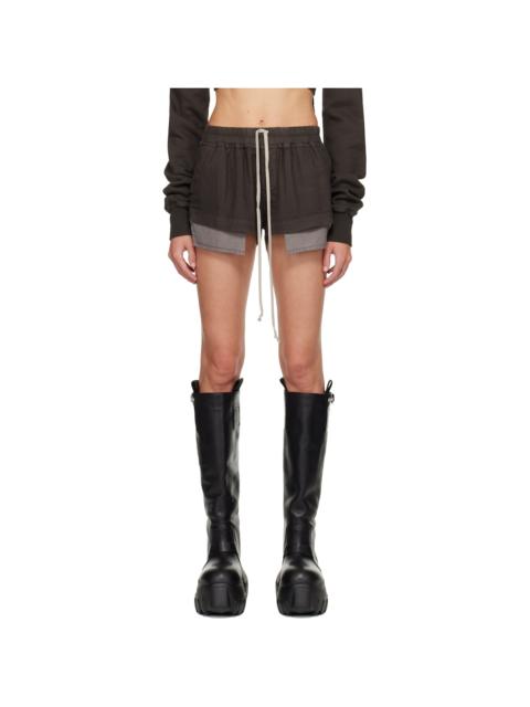 Rick Owens DRKSHDW Gray Concordians Fox Boxers Shorts