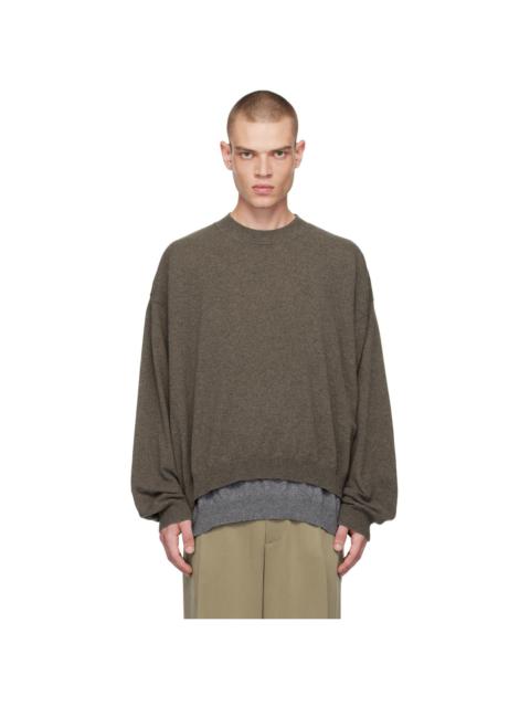 MAGLIANO Brown Layered Sweater
