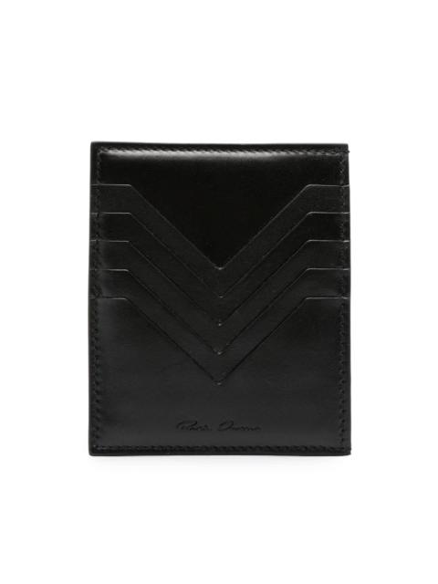 Rick Owens Square leather card holder