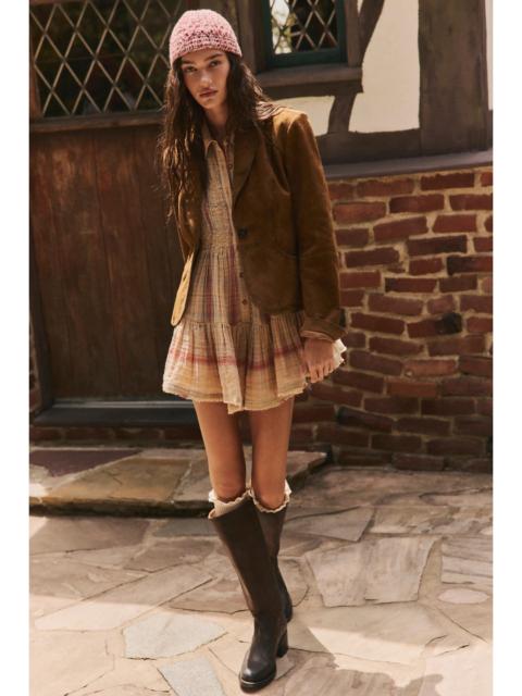 FREE PEOPLE Off Beat Plaid Romper
