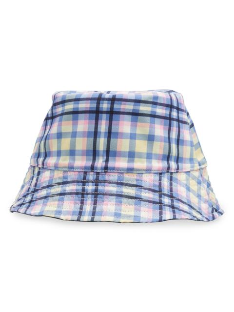 kate spade Women's Garden Plaid Reversible Bucket Hat - Blue