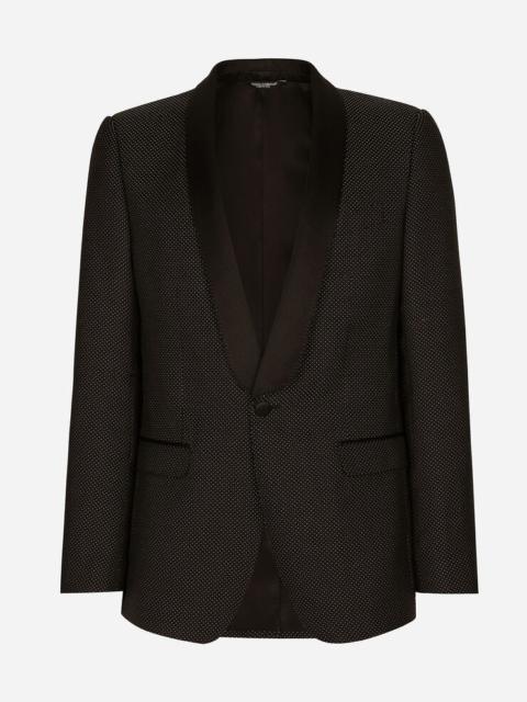 Stretch wool Martini-fit tuxedo suit