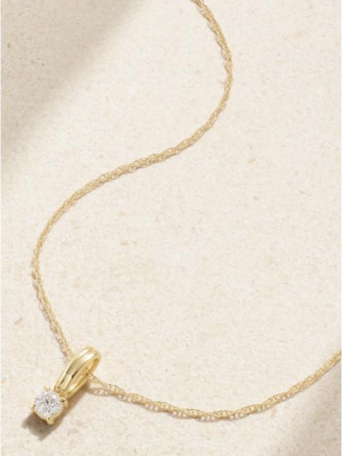 STONE AND STRAND Flow 14-karat gold diamond necklace Gold