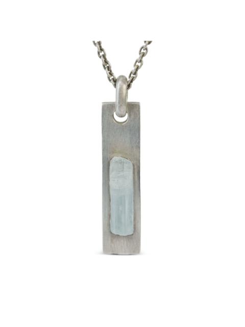 Parts of Four aquamarine plate necklace